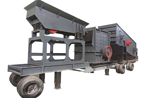 Box type mobile crushing station